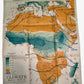 Philips Comparative Wall Atlas Of Africa Circa 1950s