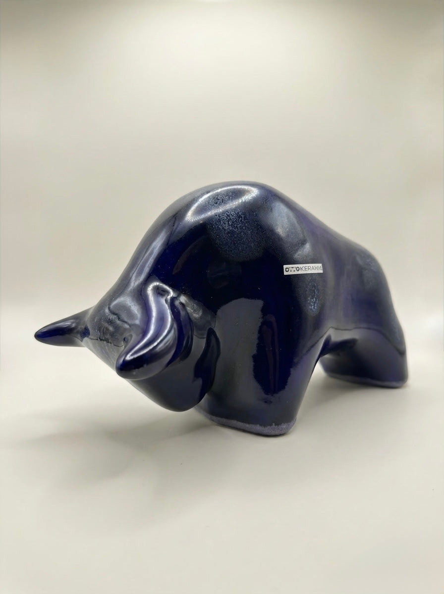 Otto Keramik Classic Ceramic Bull West German Pottery Fat Lava