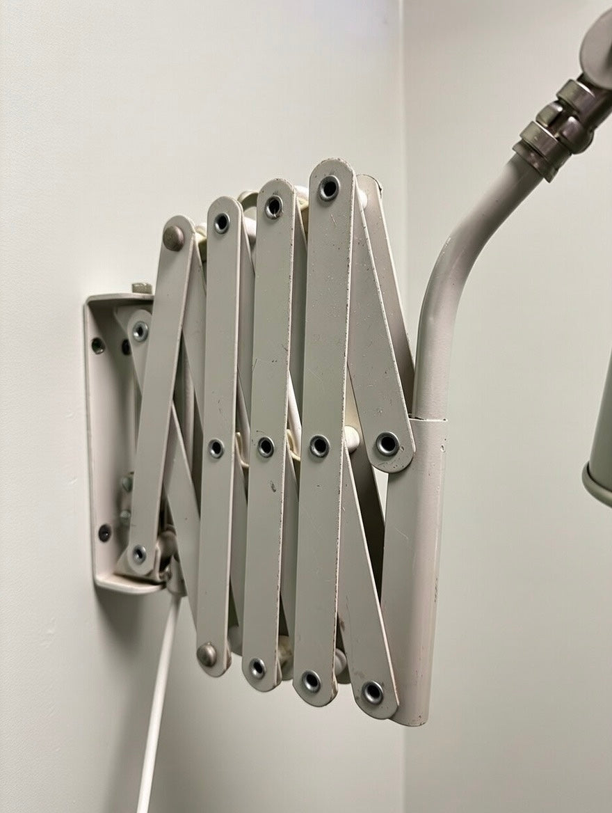 1970s Industrial Scissor Lamp By SIS Germany.