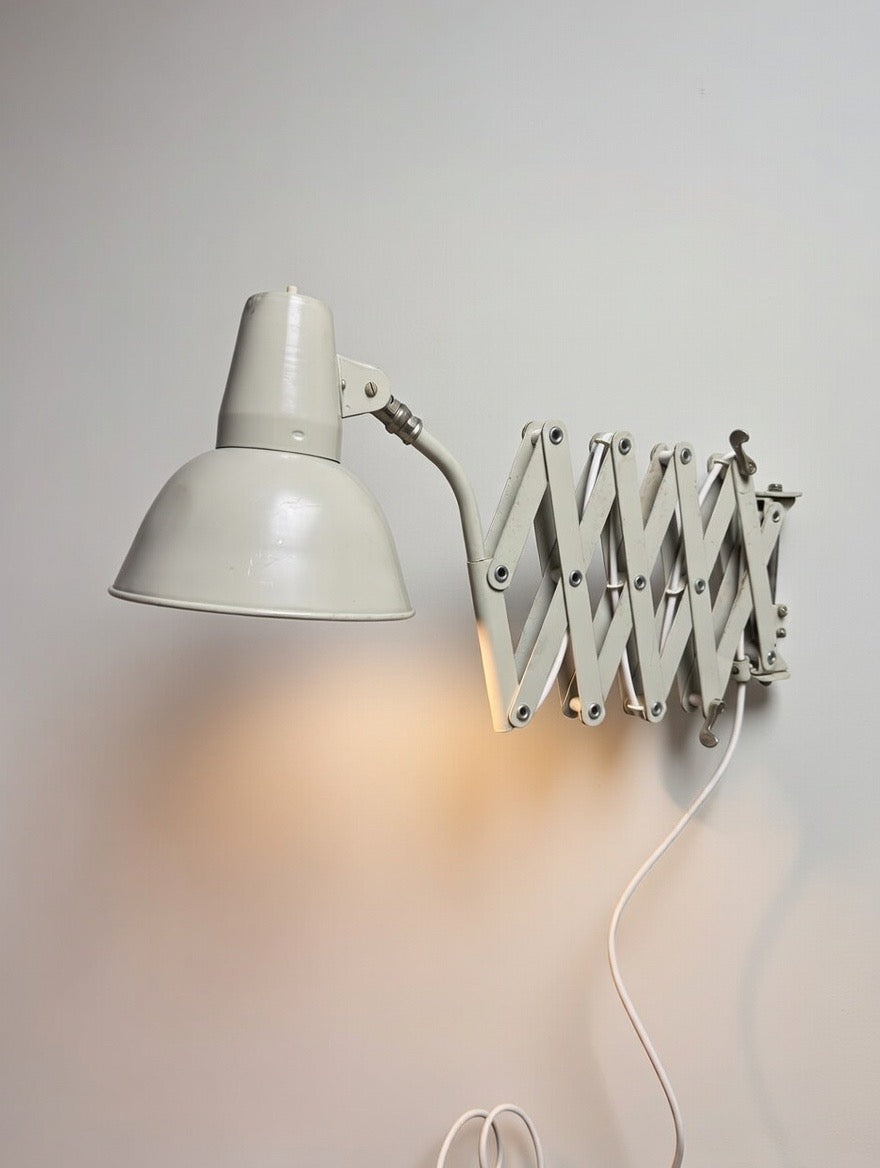 1970s Industrial Scissor Lamp By SIS Germany.