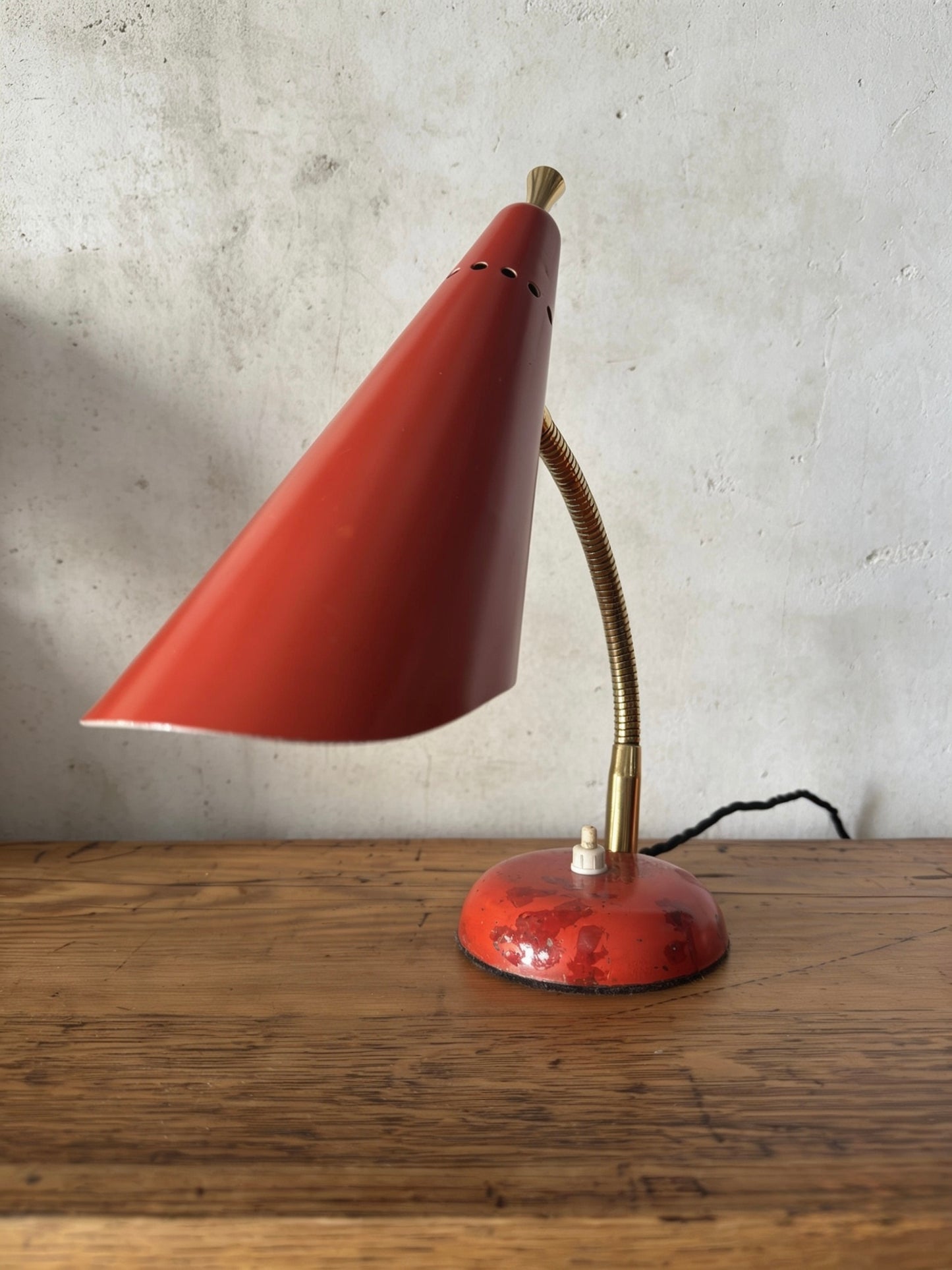 1960s Italian Gooseneck Table Lamp By Stilnovo