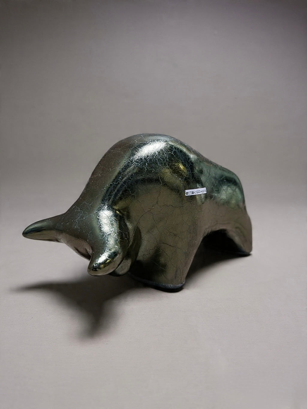 Otto Keramik Classic Ceramic Bull West German Pottery Fat Lava