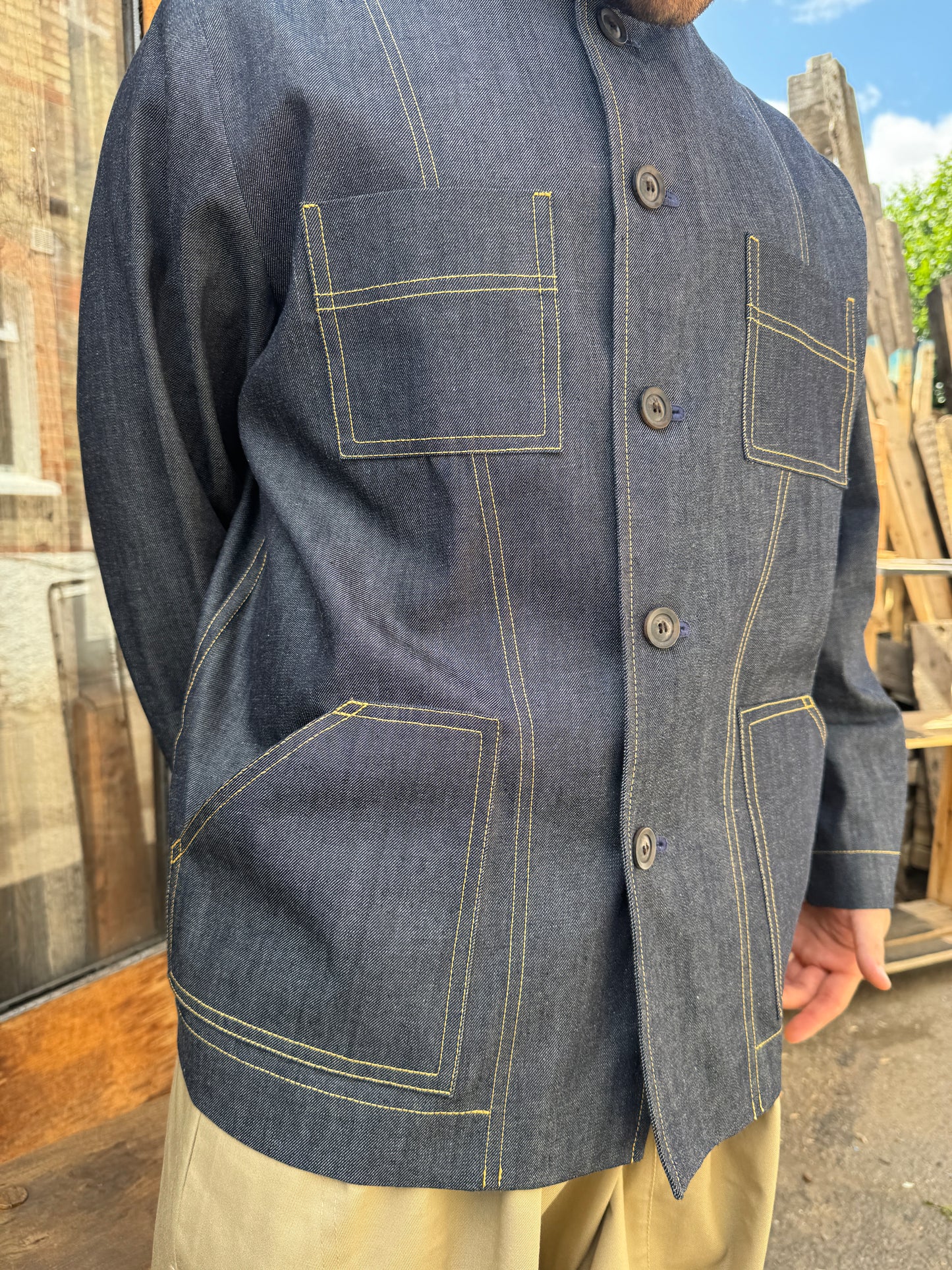 The 'Mintan' Made In London Classic Work Wear Denim Over Shirt
