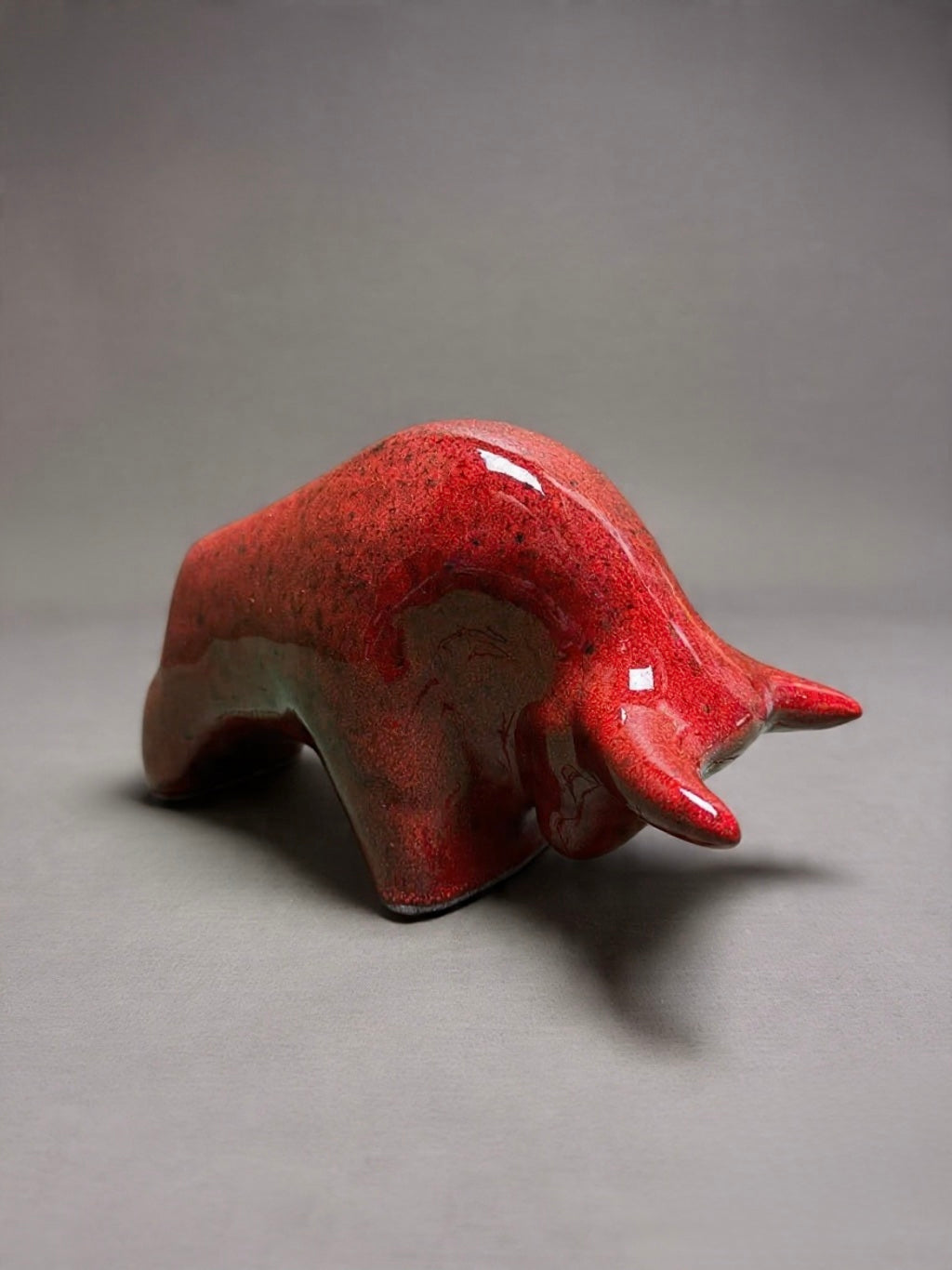 Otto Keramik Classic Ceramic Bull West German Pottery Fat Lava