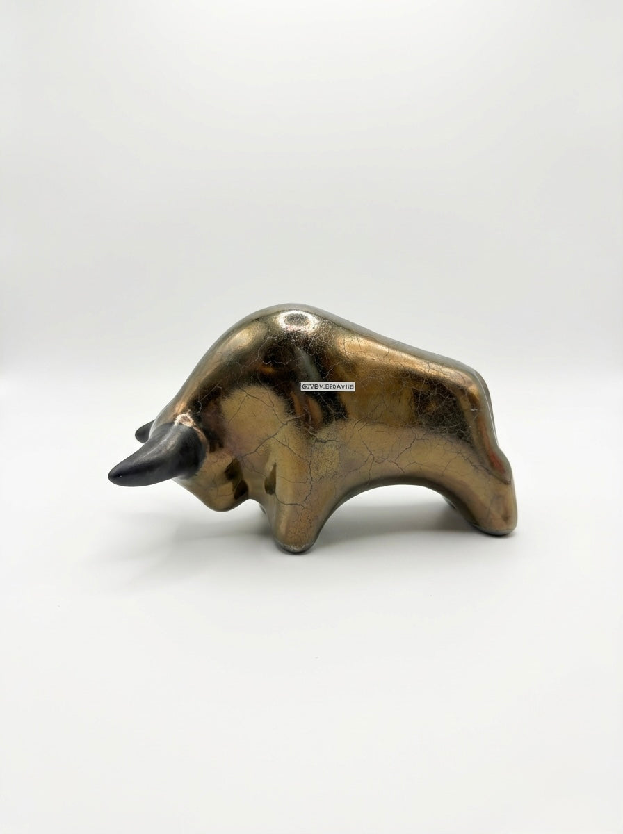 Otto Keramik Classic Ceramic Bull West German Pottery Fat Lava