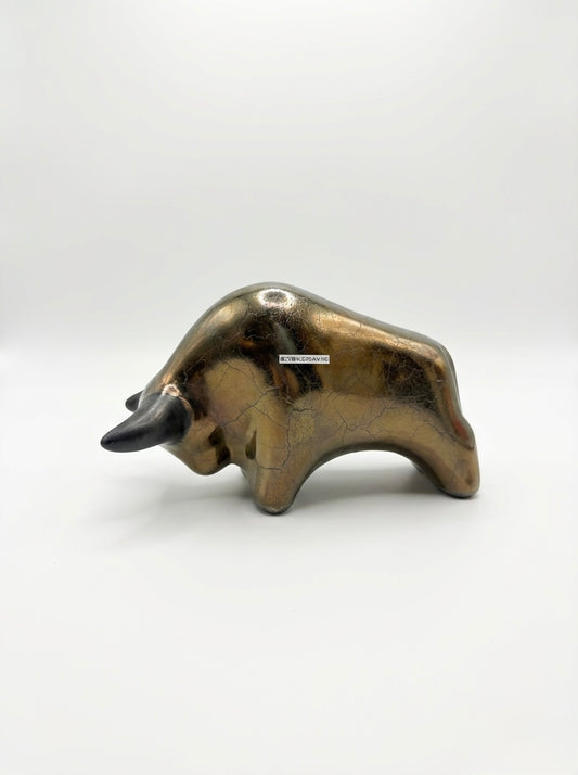 Otto Keramik Classic Ceramic Bull West German Pottery Fat Lava