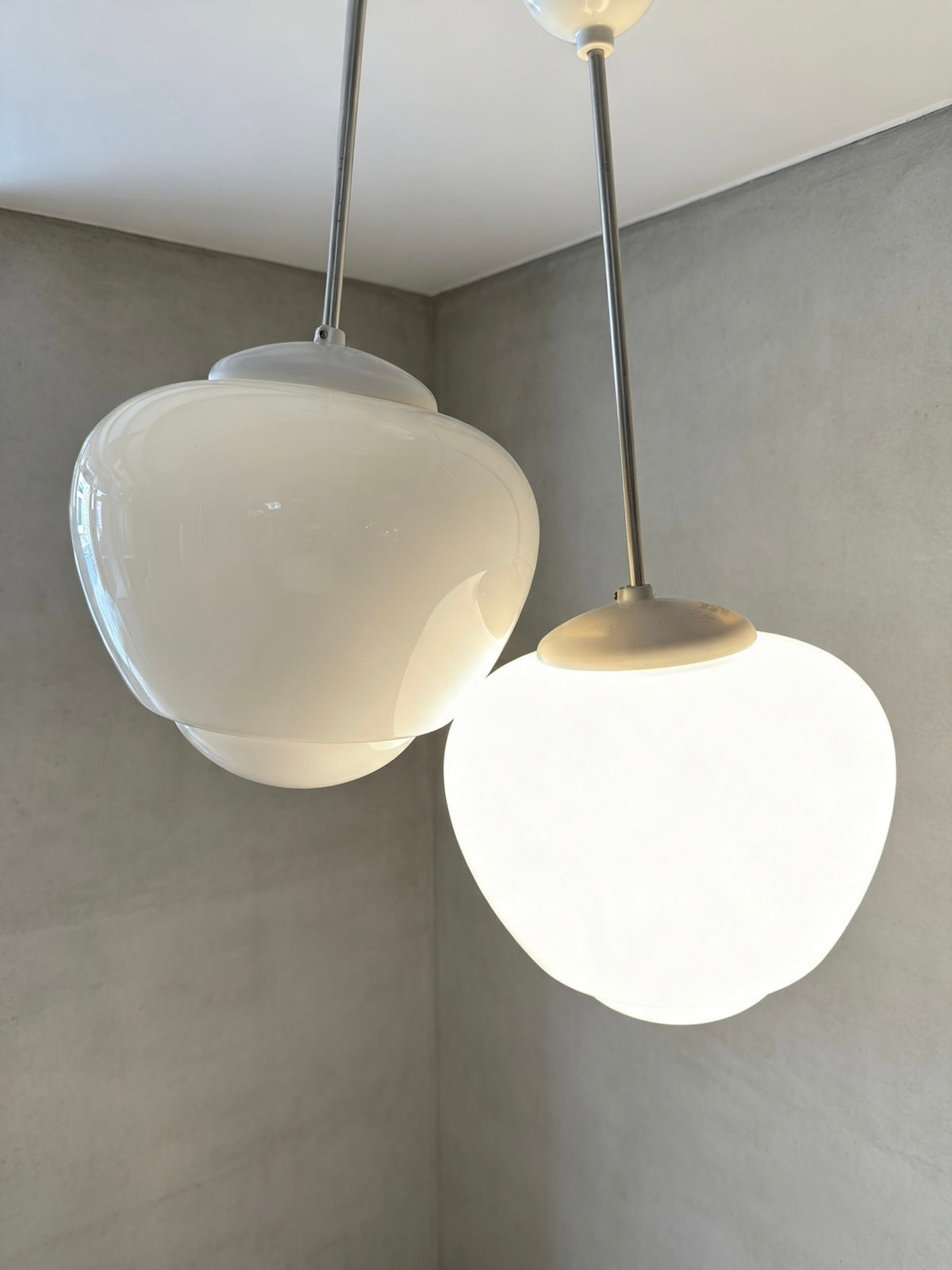 1960s Large Czech Opaline Pendant Light By Napako