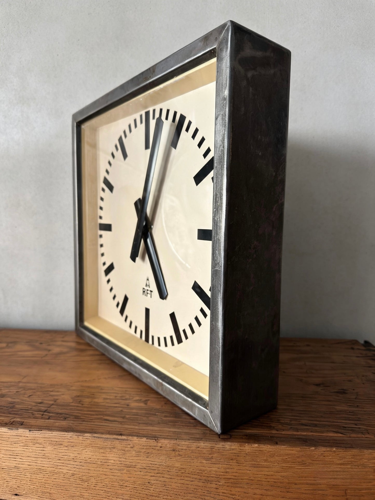1950s Art Deco Style East German Clock Factory Clock By RFT