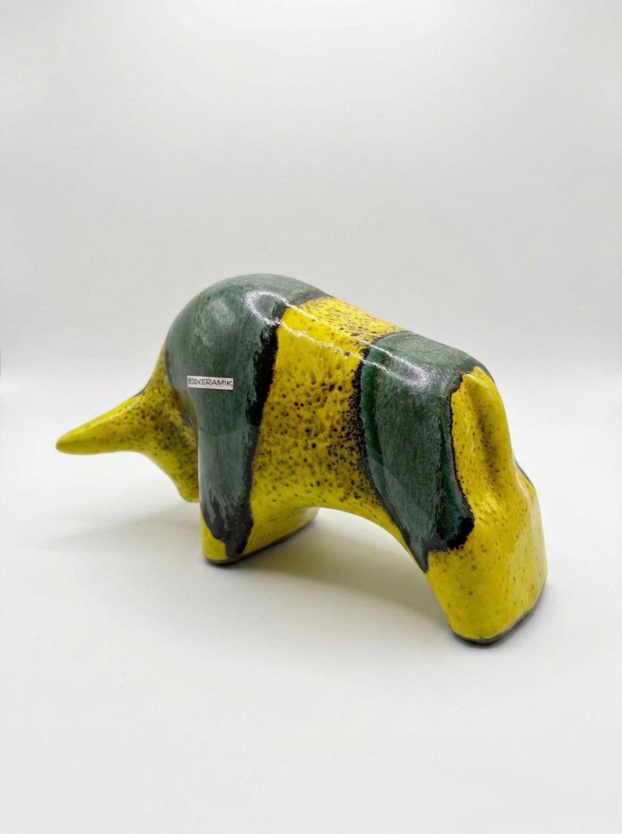 Otto Keramik Classic Ceramic Bull West German Pottery Fat Lava