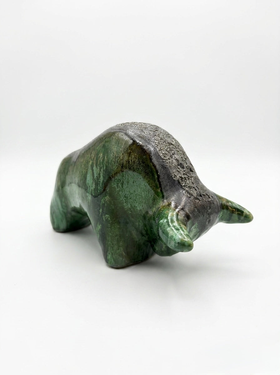 Otto Keramik Classic Ceramic Bull West German Pottery Fat Lava
