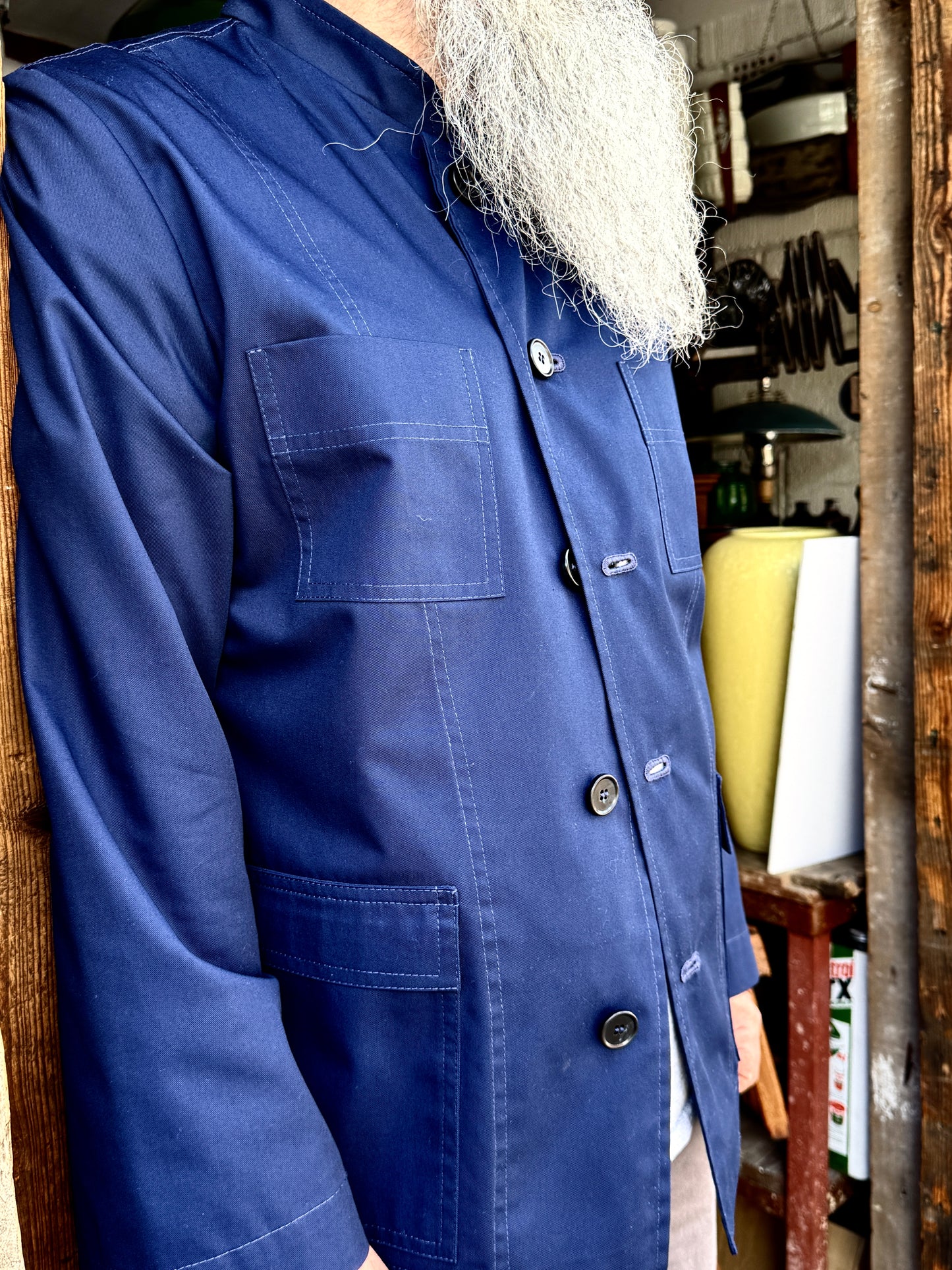 The 'Mintan' Made In London Classic Work Wear Drill Cotton Over Shirt