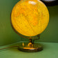 Vintage 1960s German Glass Globe Lamp By JRO Globus Munchen