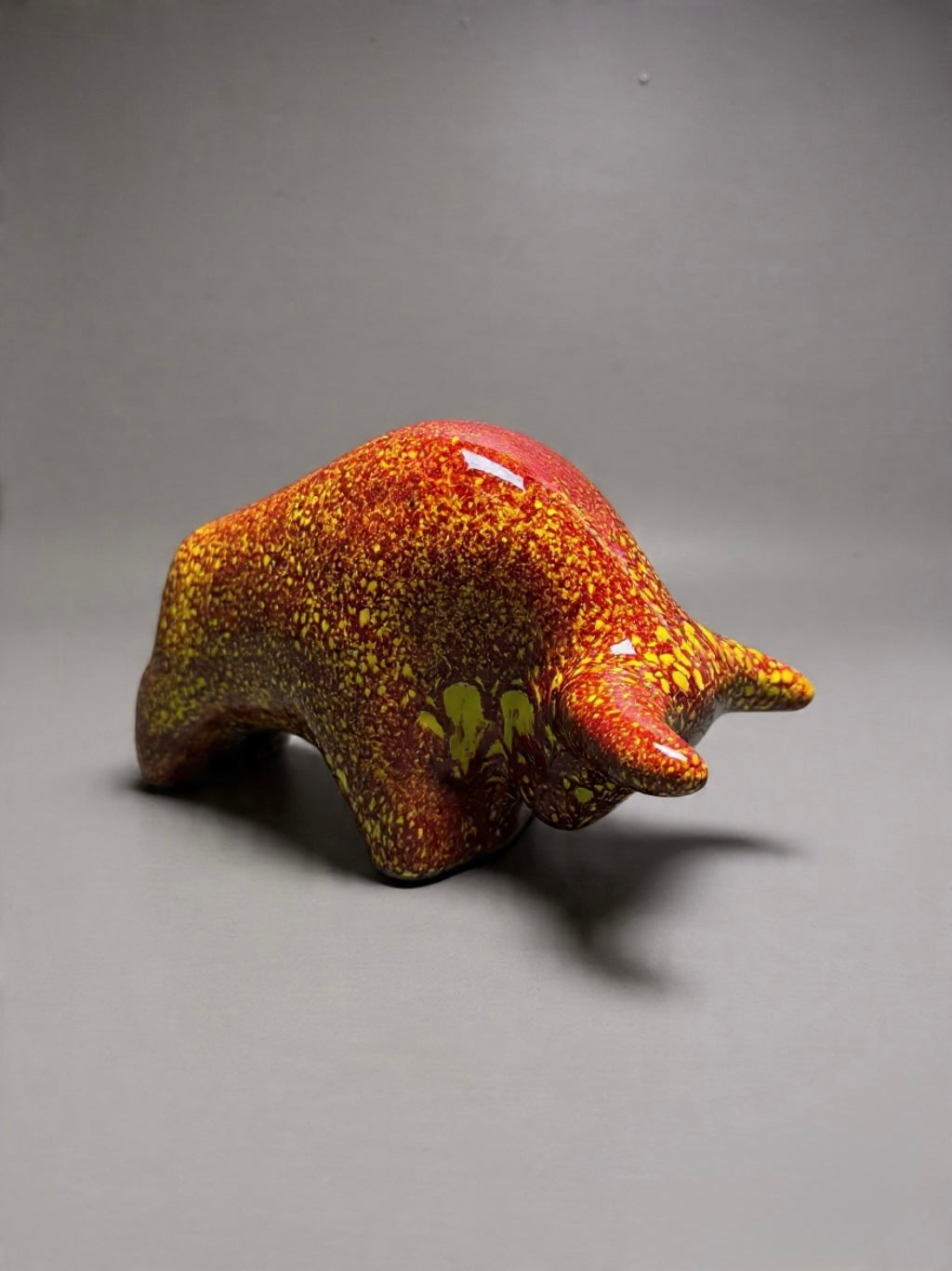 Otto Keramik Classic Ceramic Bull West German Pottery Fat Lava