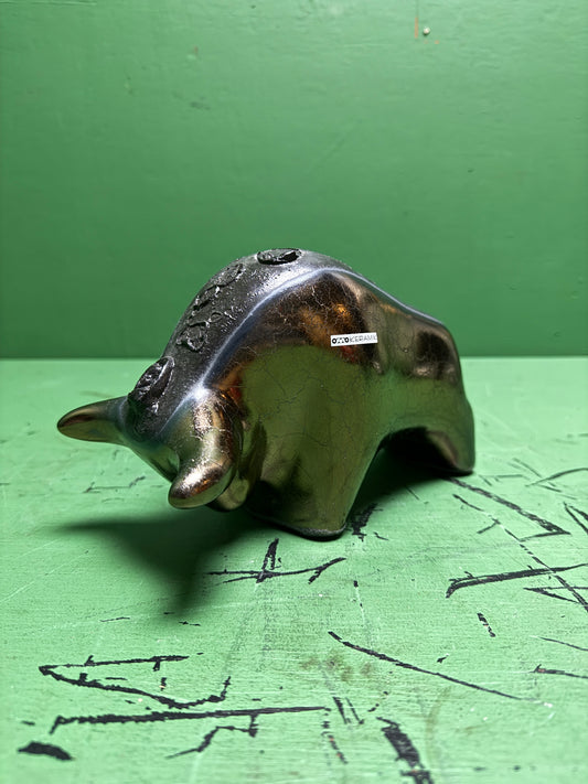 Otto Keramik Classic Ceramic Bull West German Pottery Fat Lava