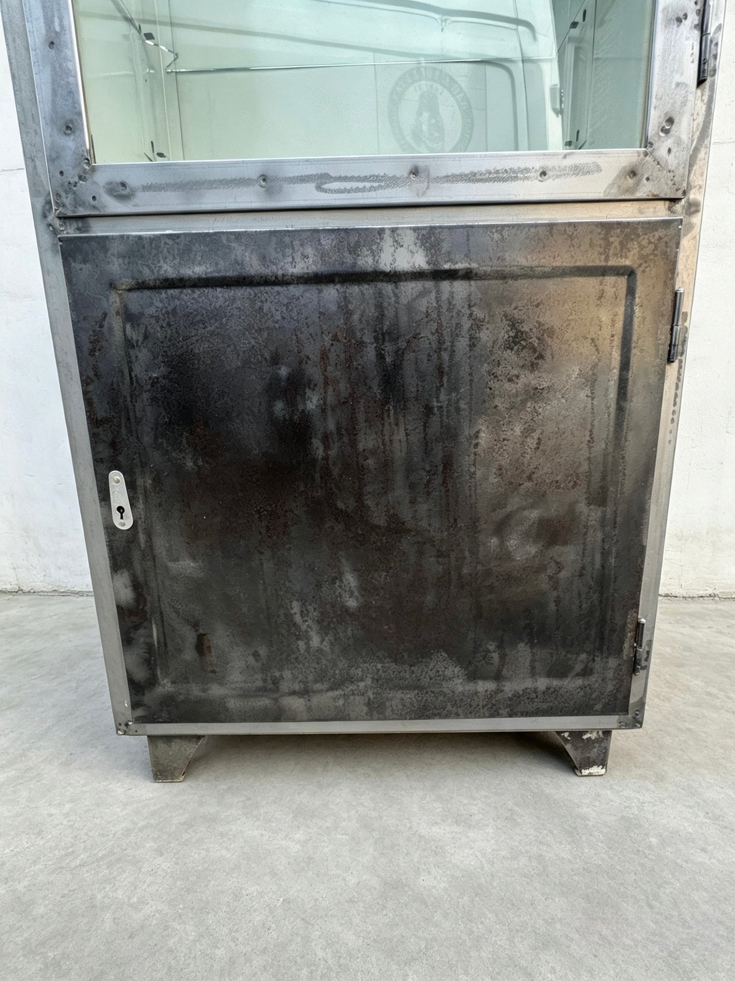 1960s German Steel Medical Cabinets