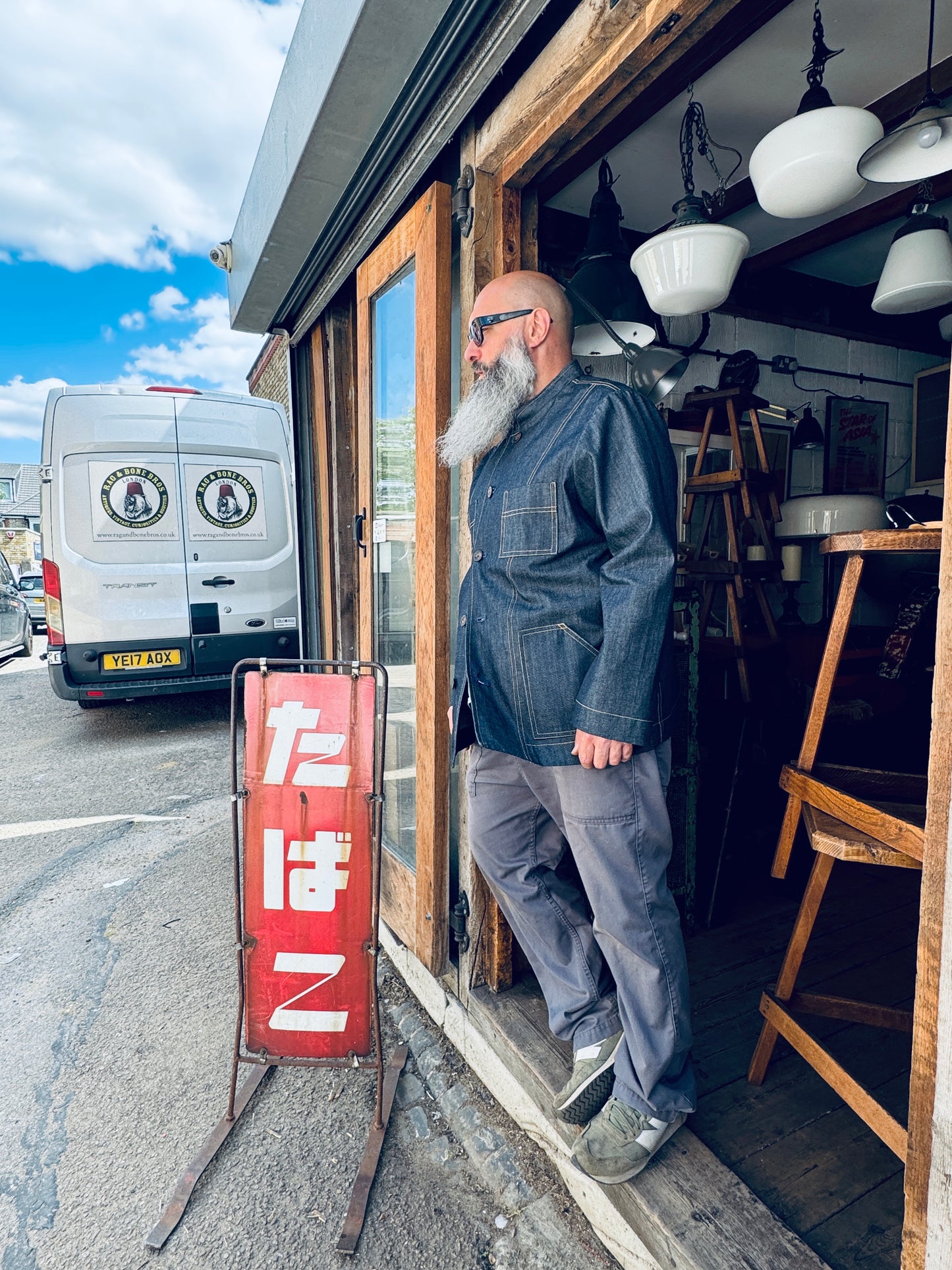 The 'Mintan' Made In London Classic Work Wear Denim Over Shirt