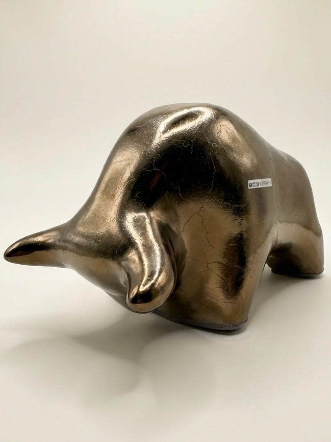 Otto Keramik Classic Ceramic Bull West German Pottery Fat Lava