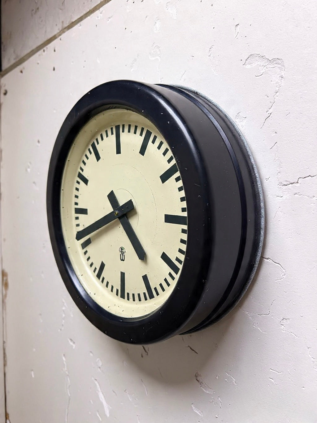 Large 1960's East German Industrial Factory Clocks By GW