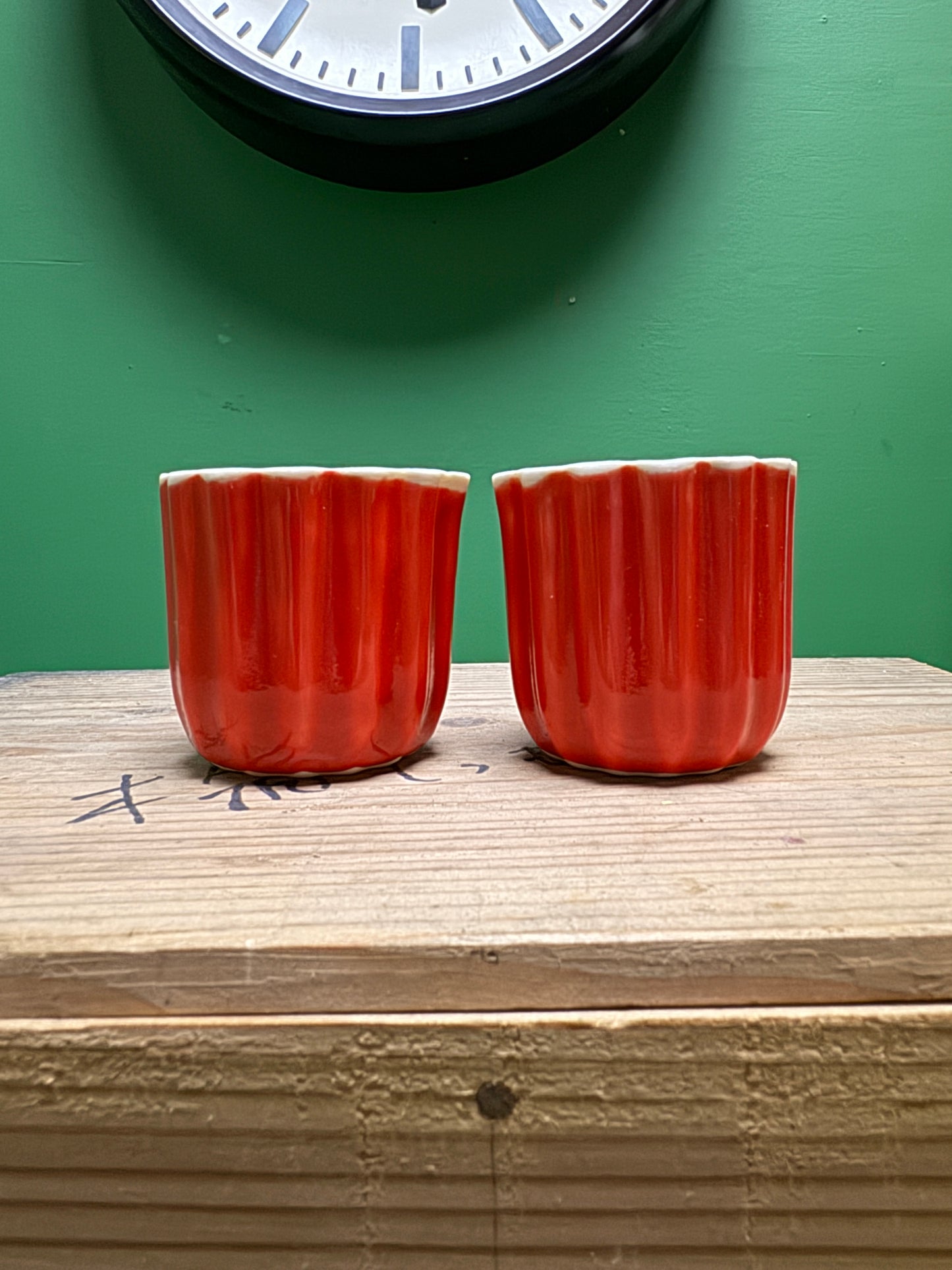 Hand Made Turkish Coffee / Espresso Cups By Renowned Design Ceramicist Saliha Kartal