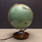 Vintage 1960s German Glass Globe Lamp By JRO Globus Munchen