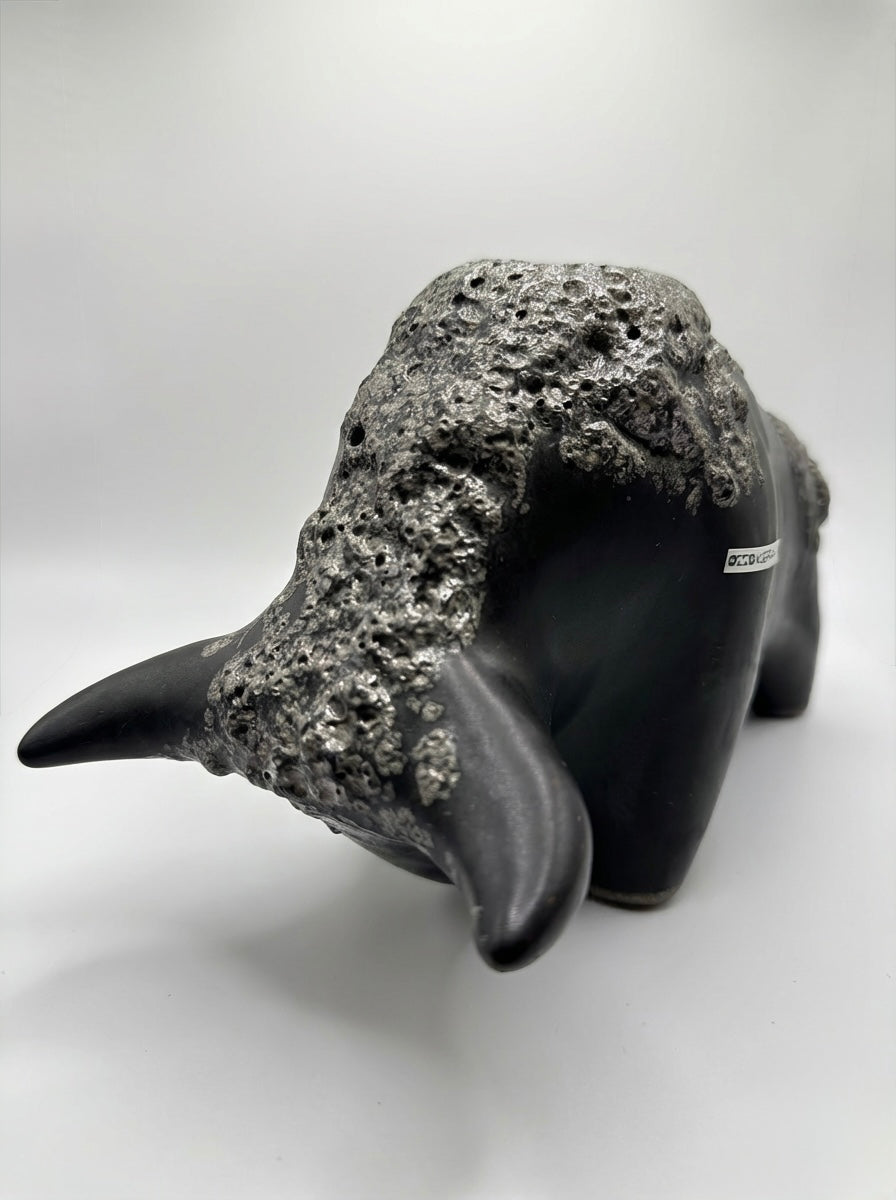 Otto Keramik Classic Ceramic Bull West German Pottery Fat Lava
