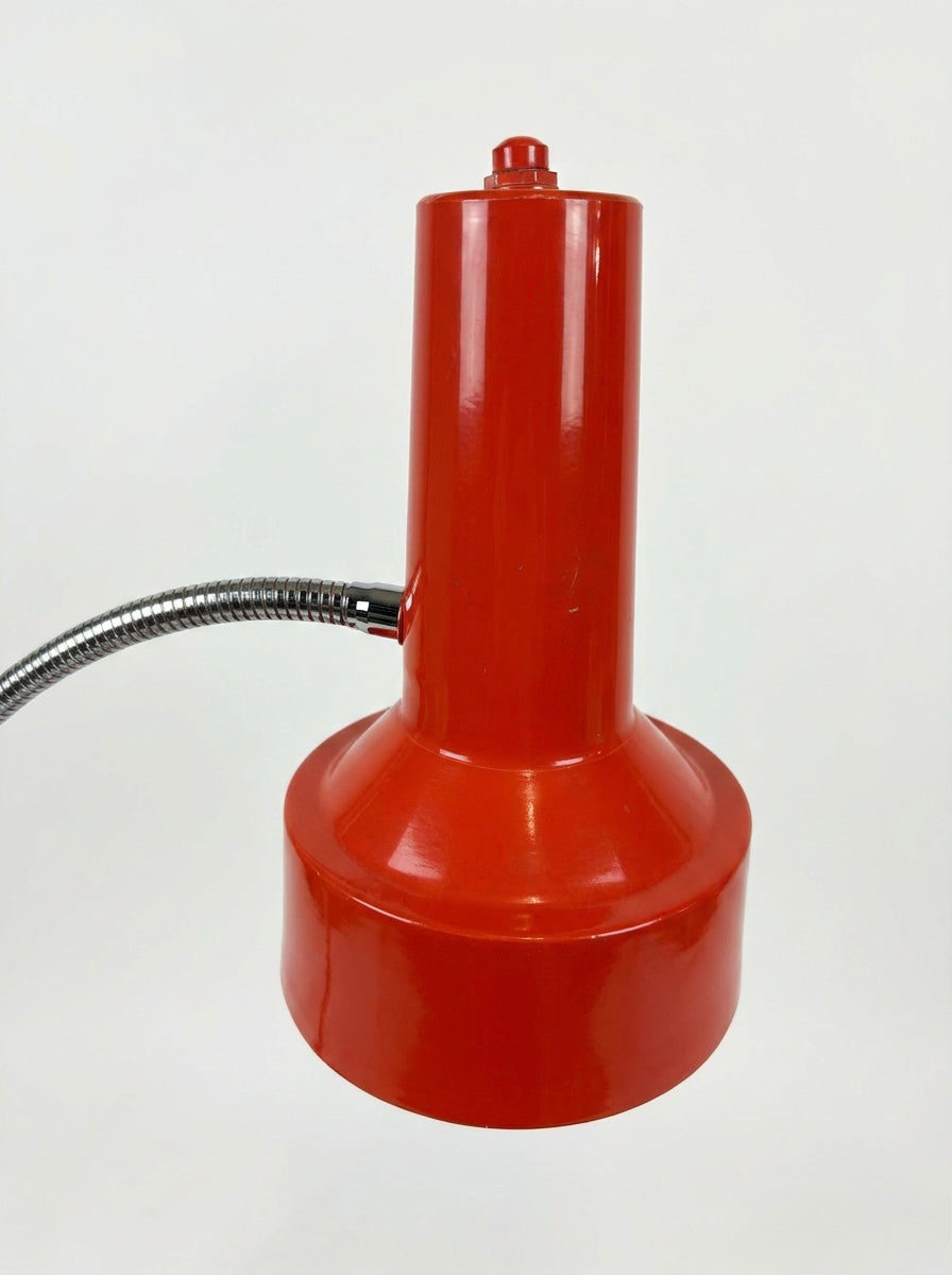 1970s Bright Orange Clamp Lamps Germany