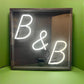 Large ‘ B&B ‘ Bed & Breakfast Neon Sign Circa 1980s