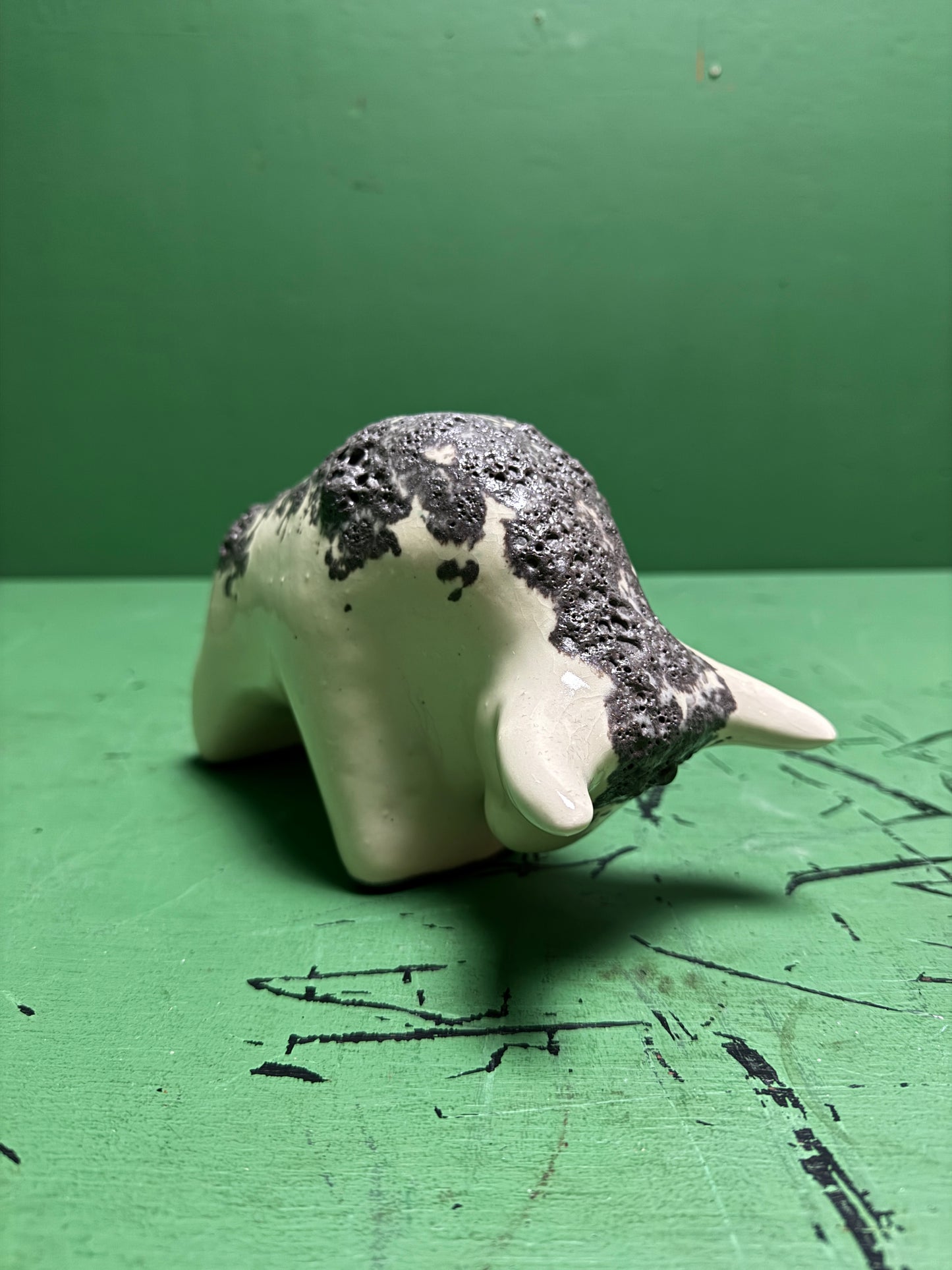 Otto Keramik Classic Ceramic Bull West German Pottery Fat Lava