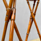 Rare Early Pair Of 1800s Campaign Washbowl Stands