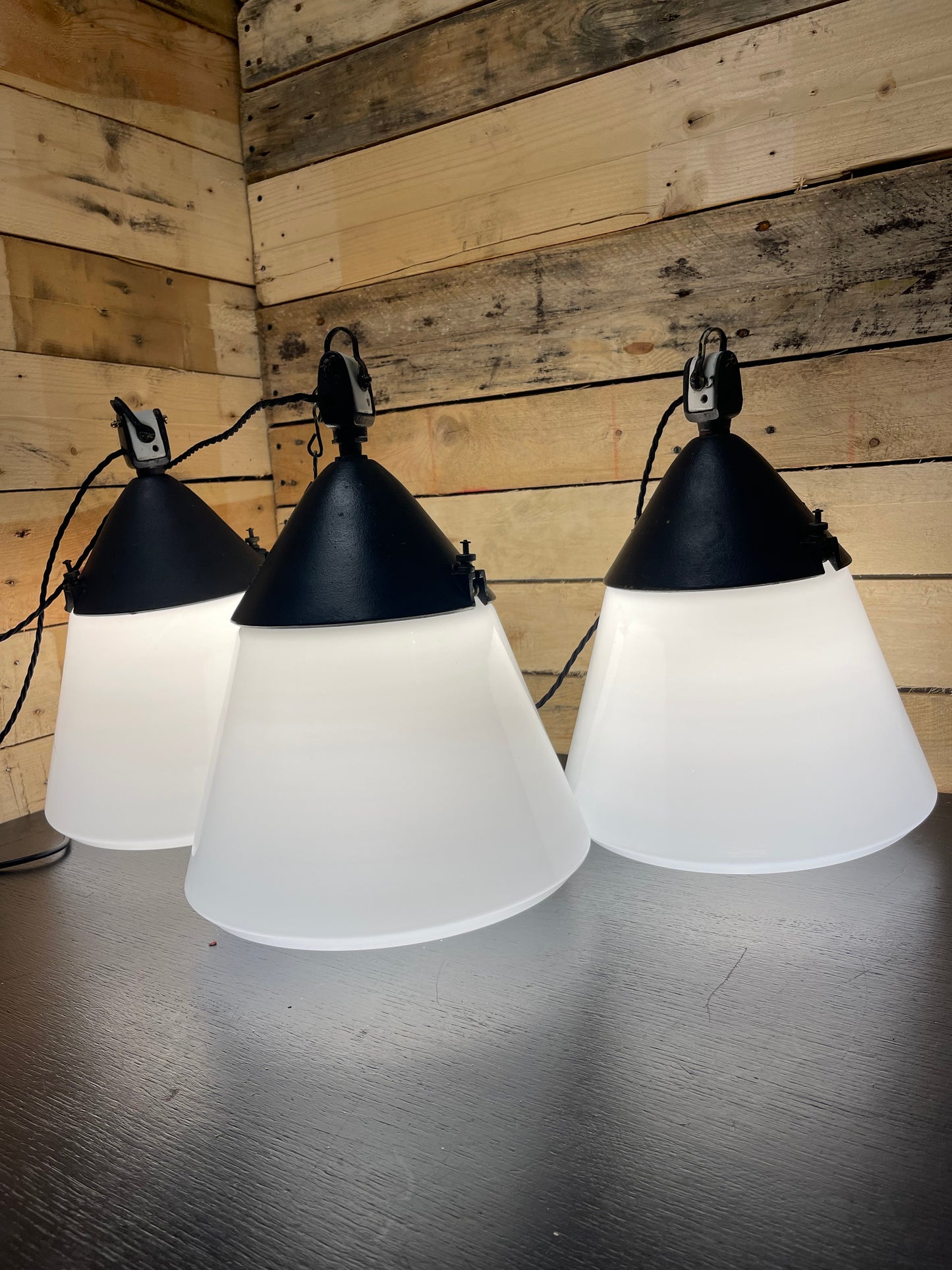1930s Industrial Pendant Lights By Hin Bredendieck For Kandem