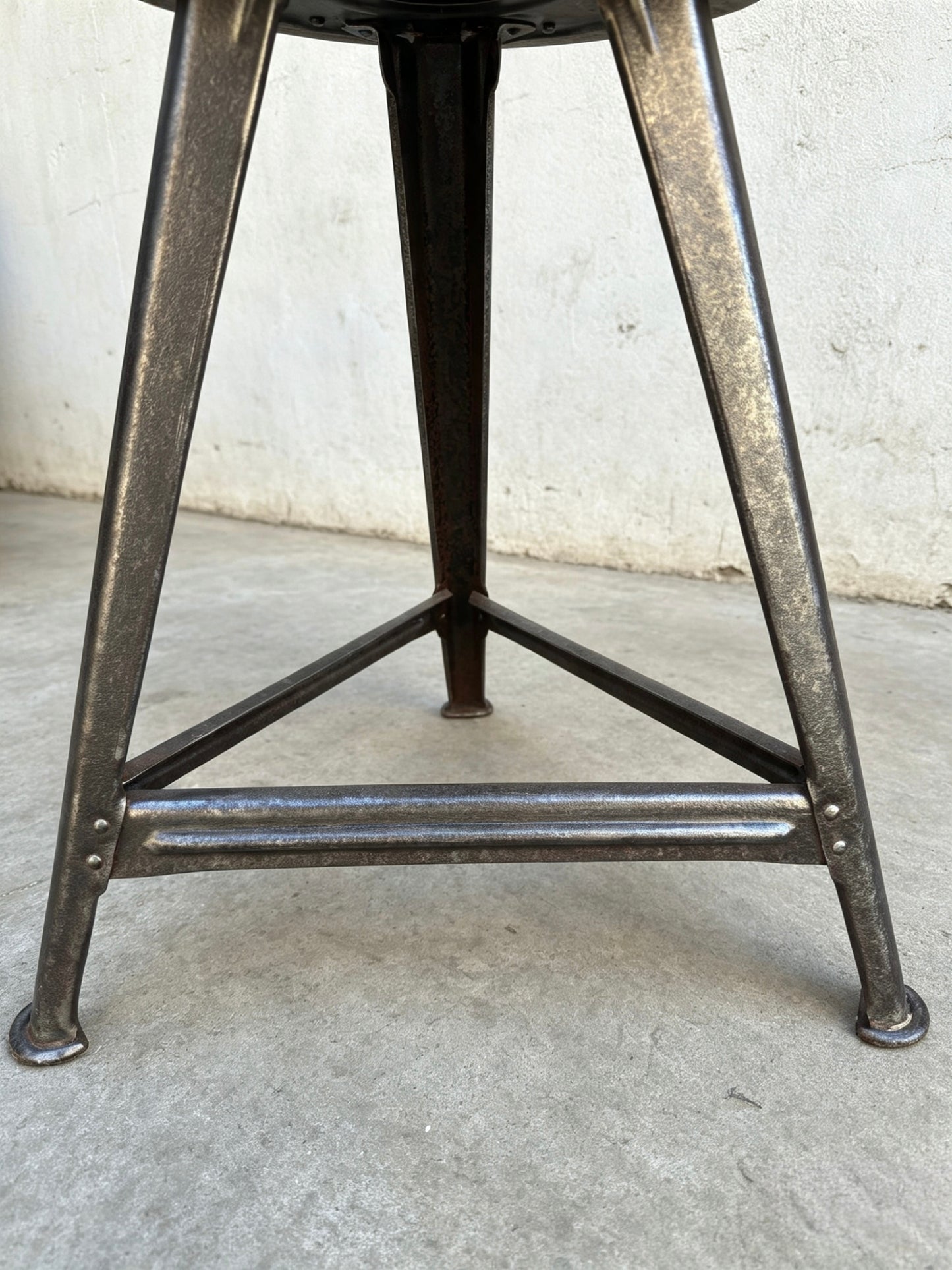 1930s Industrial Work Stool By Rowac