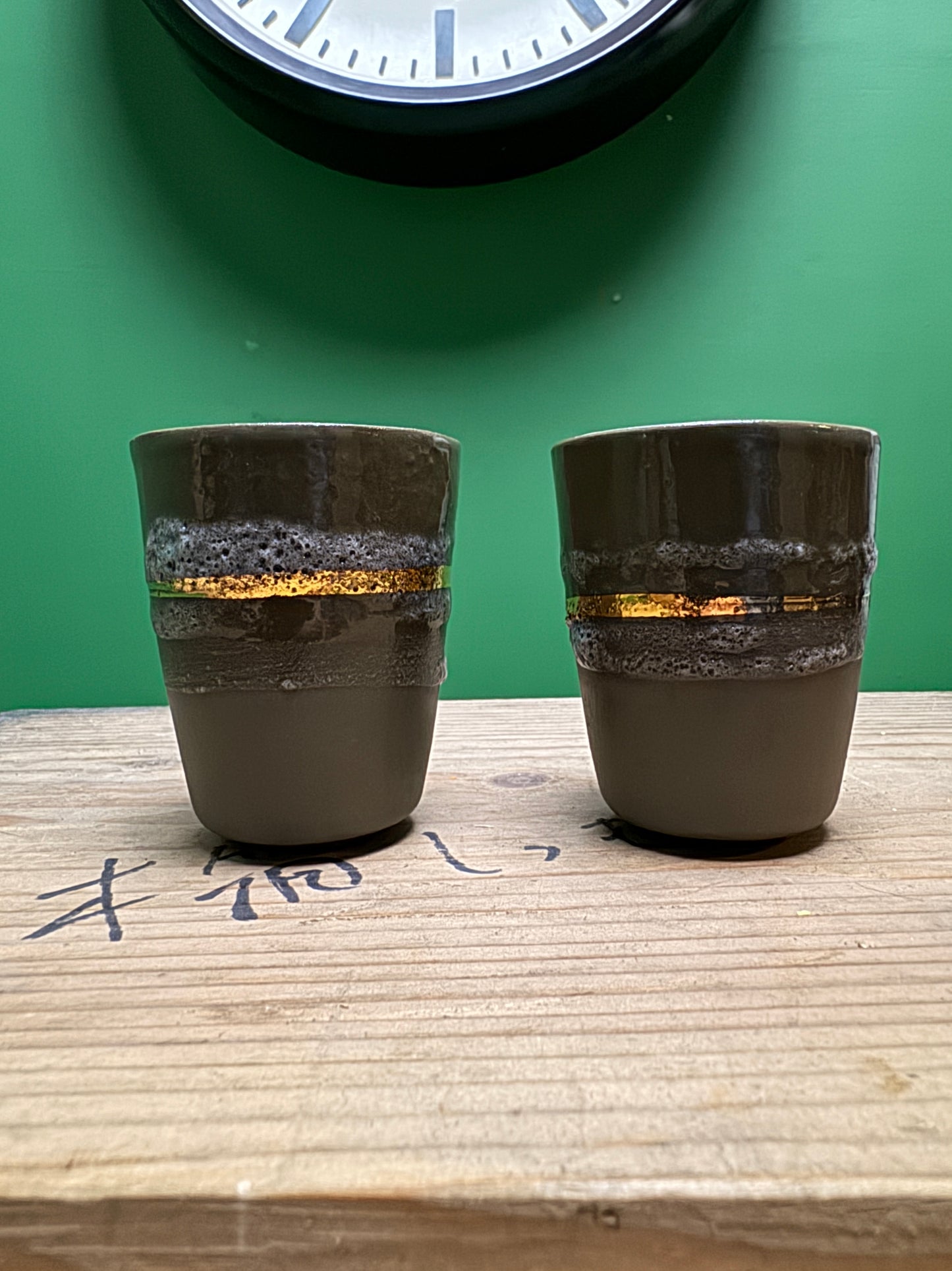Hand Made Turkish Coffee / Espresso Cups By Renowned Design Ceramicist Saliha Kartal