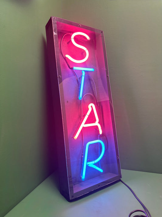 Circa 1980s ‘ STAR ‘ Neon Sign