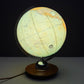 Vintage 1960s German Glass Globe Lamp By JRO Globus Munchen