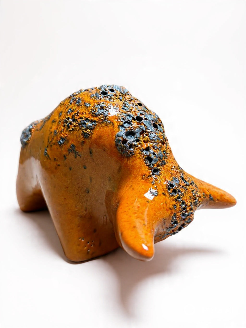 Otto Keramik Classic Ceramic Bull West German Pottery Fat Lava