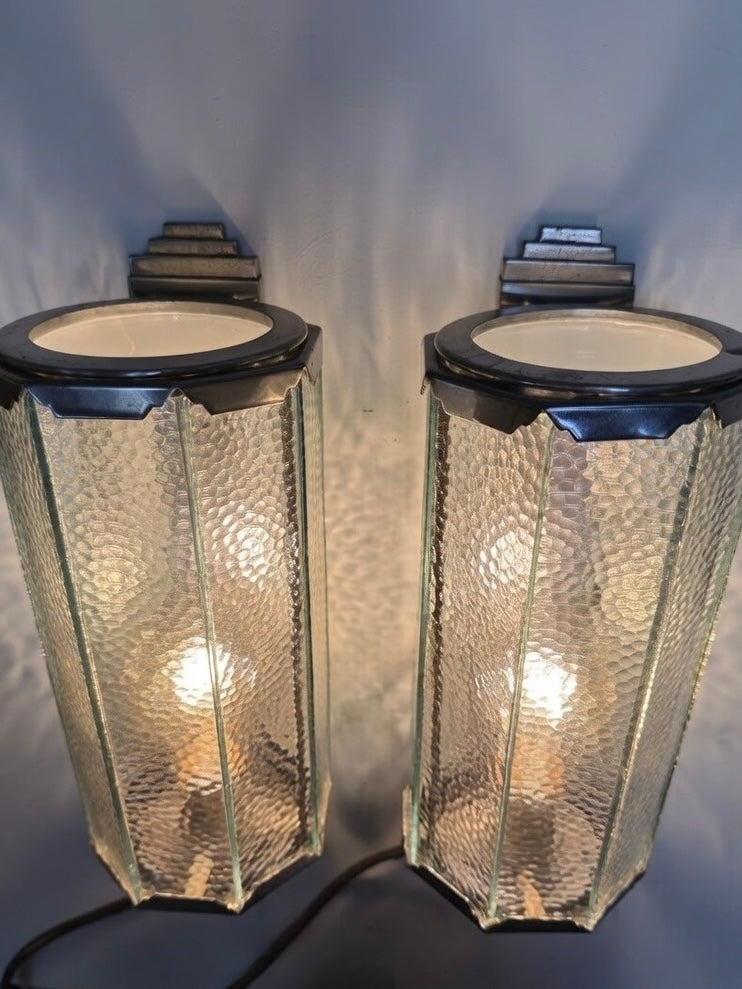 1930s Pair Of Art Deco Wall Lights