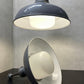 1930s Large Enamel Pendant Lights With Opaline Diffusers By Benjamin