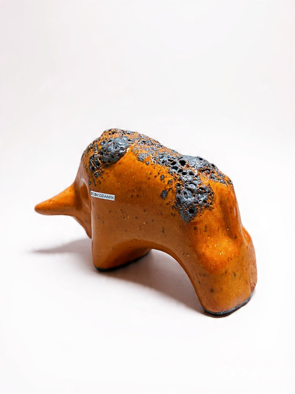 Otto Keramik Classic Ceramic Bull West German Pottery Fat Lava