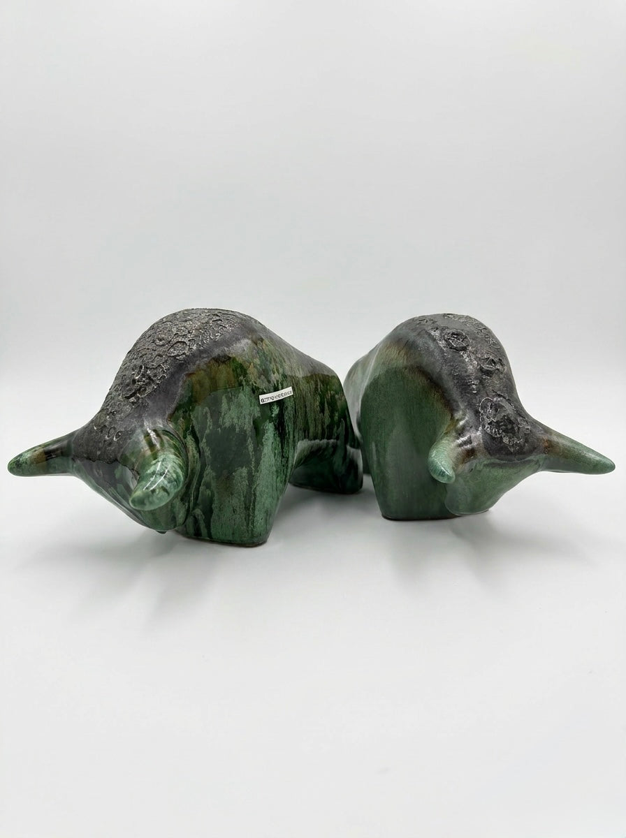 Otto Keramik Classic Ceramic Bull West German Pottery Fat Lava