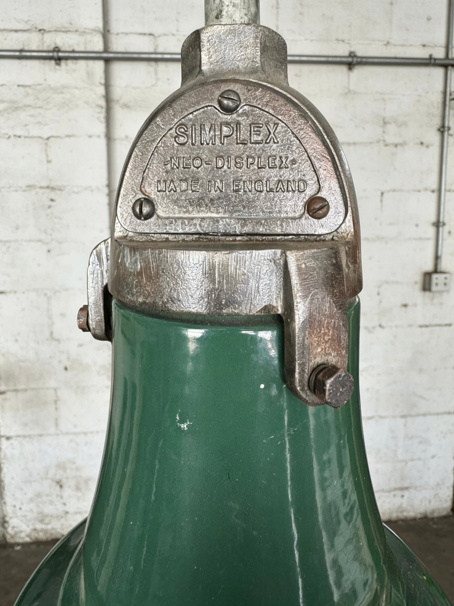 1940s Large Industrial Factory Lights By Simplex
