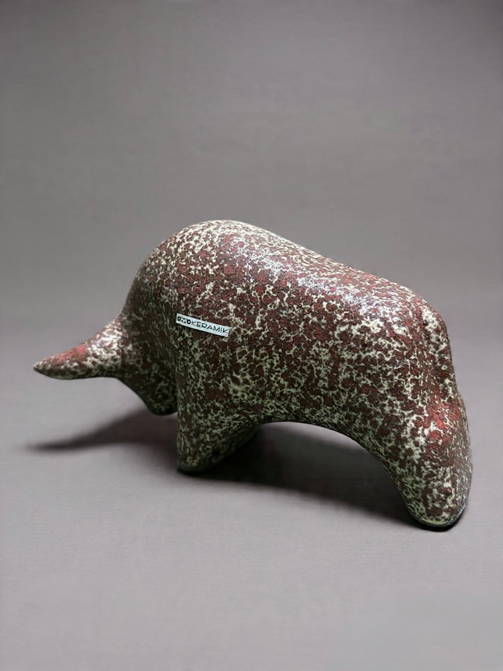 Otto Keramik Classic Ceramic Bull West German Pottery Fat Lava