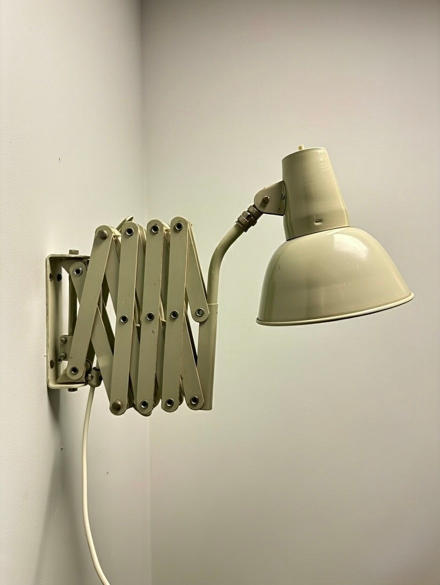 1970s Industrial Scissor Lamp By SIS Germany.