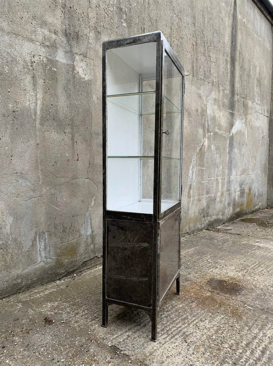 1960s Polish Steel Medical Cabinets