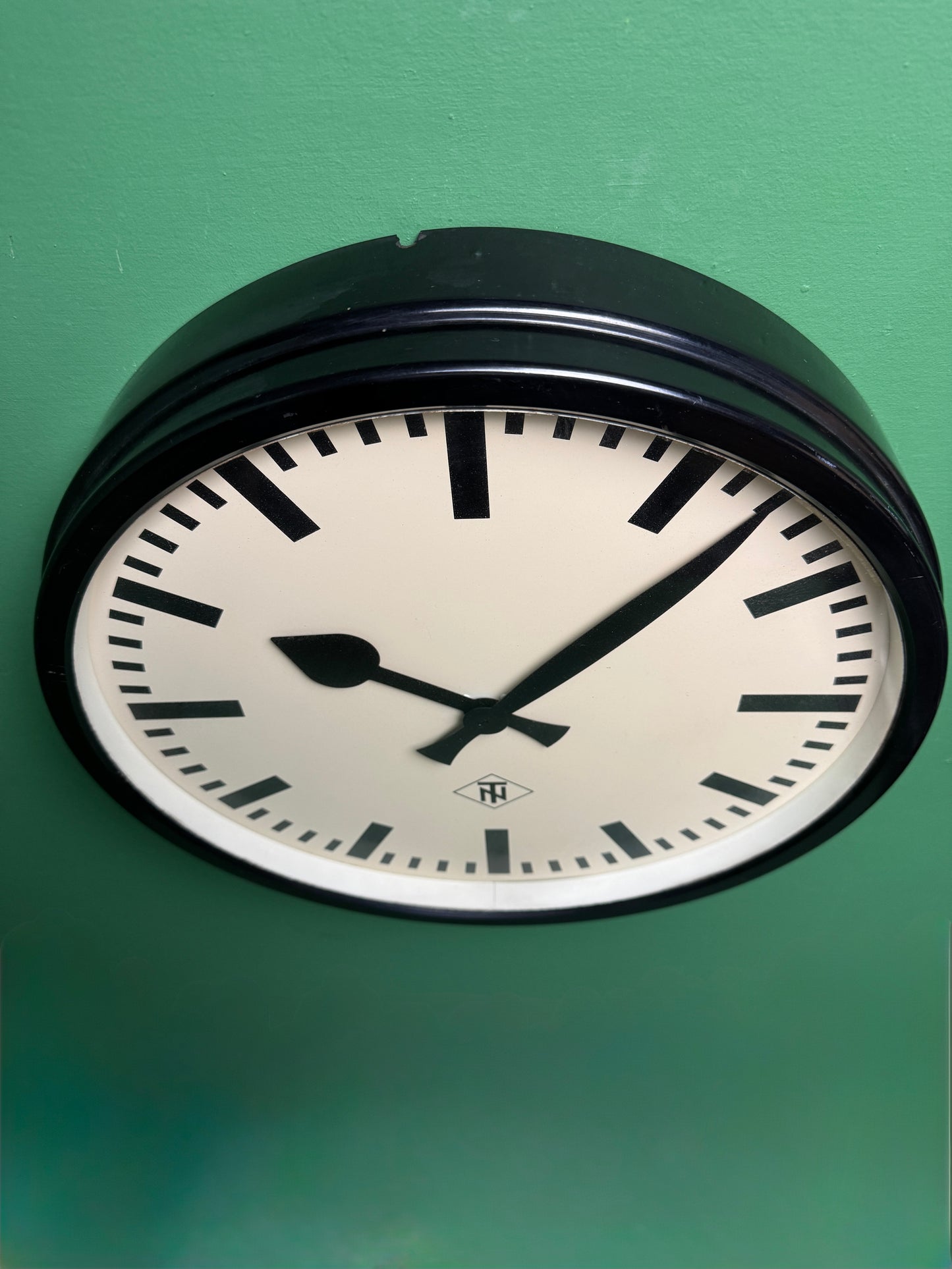 1940s Large TN Tele Norma West German Bakelite Factory / Office Clock