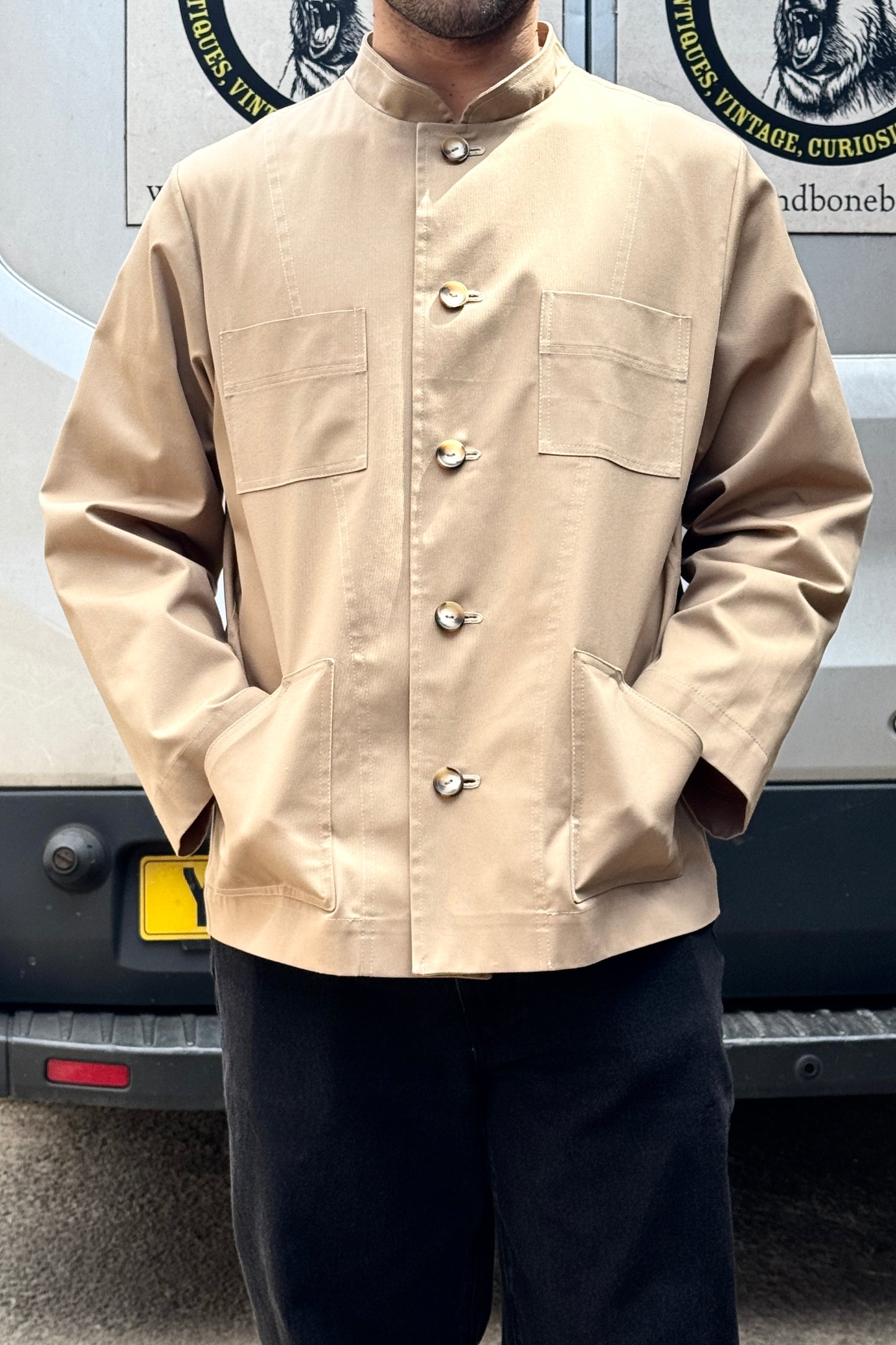 The 'Mintan' Made In London Classic Work Wear Drill Cotton Over Shirt