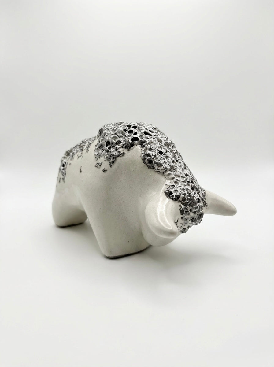 Otto Keramik Classic Ceramic Bull West German Pottery Fat Lava