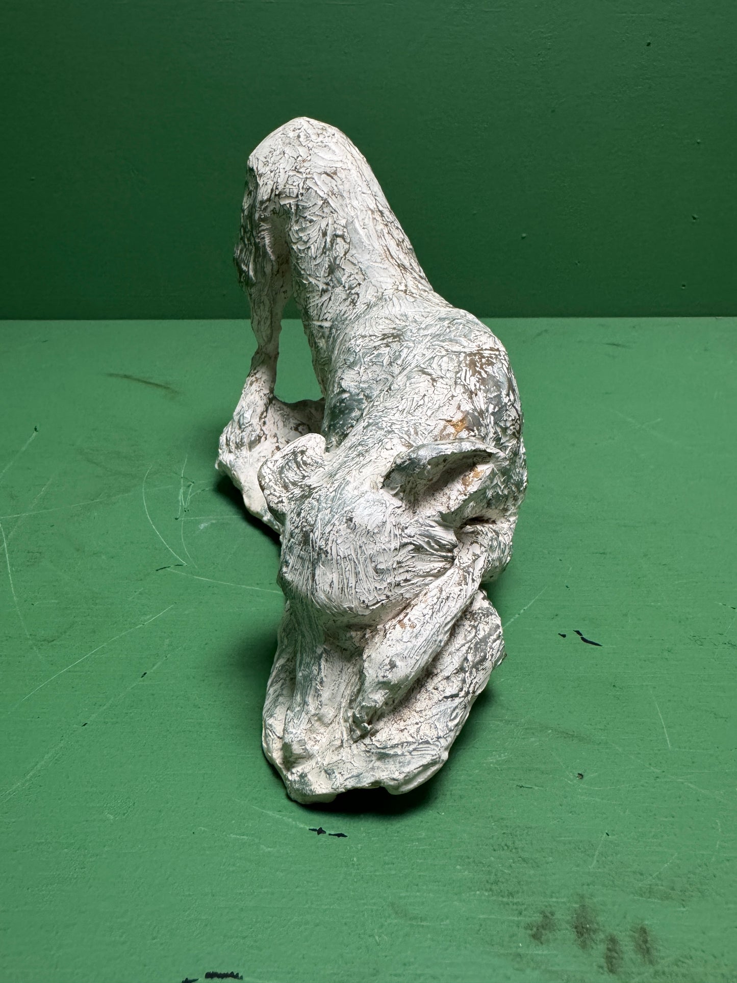 Hand Made Signed Dog Sculpture