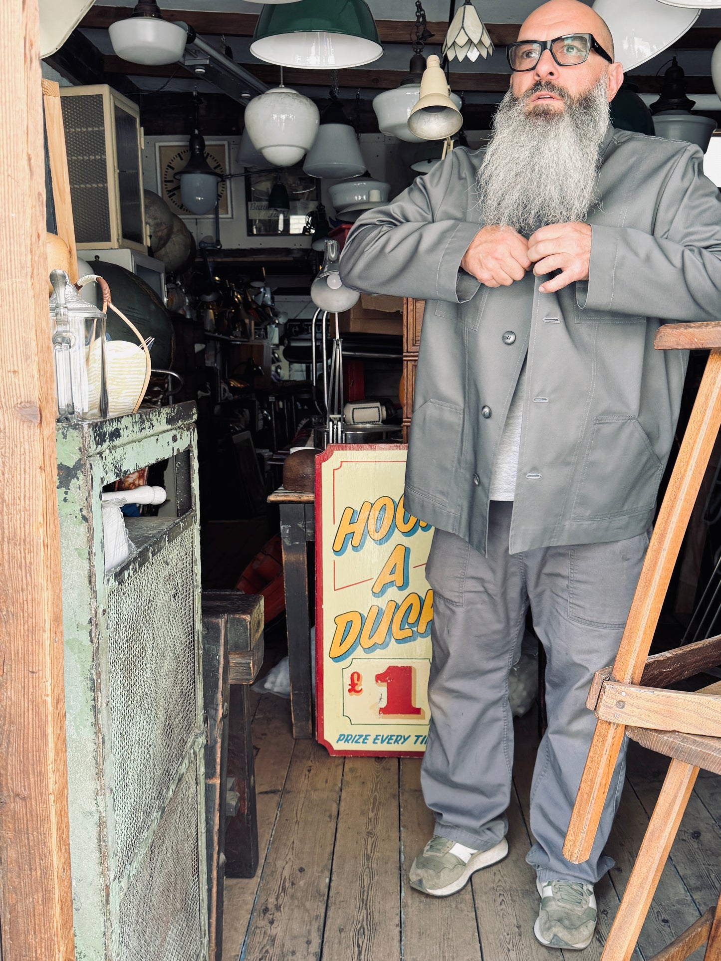 The 'Mintan' Made In London Classic Work Wear Drill Cotton Over Shirt