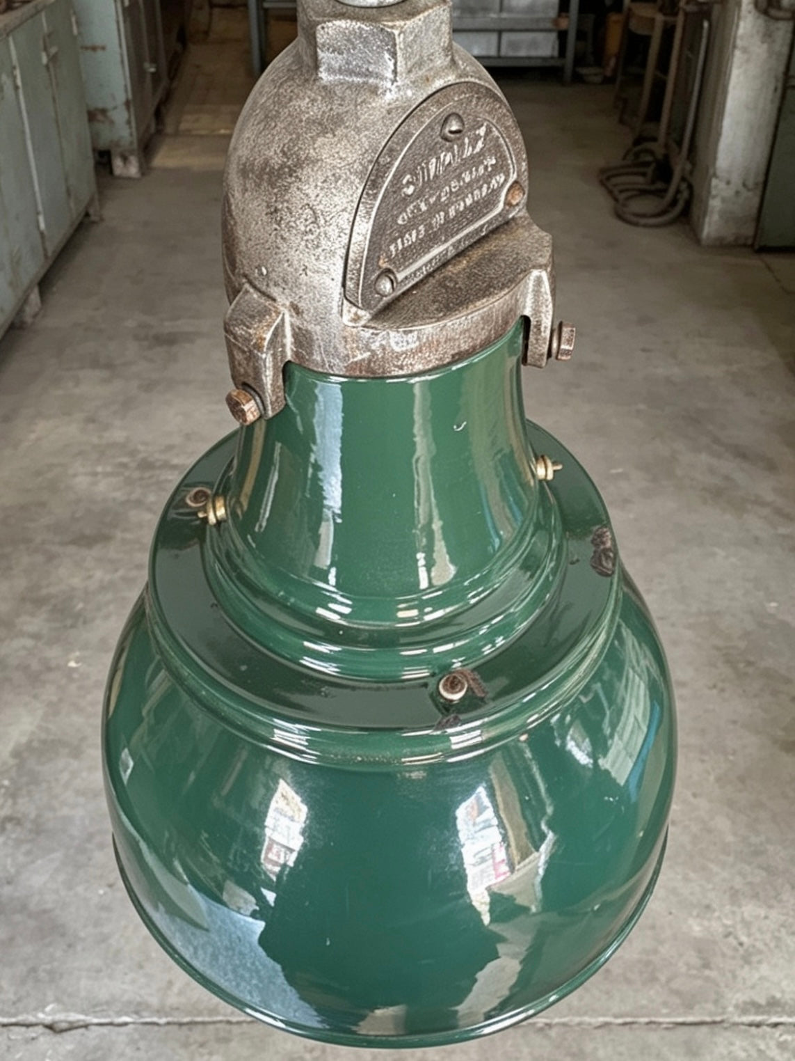 1940s Large Industrial Factory Lights By Simplex