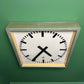 Large 1960's East German Industrial Factory Clocks By Elfema